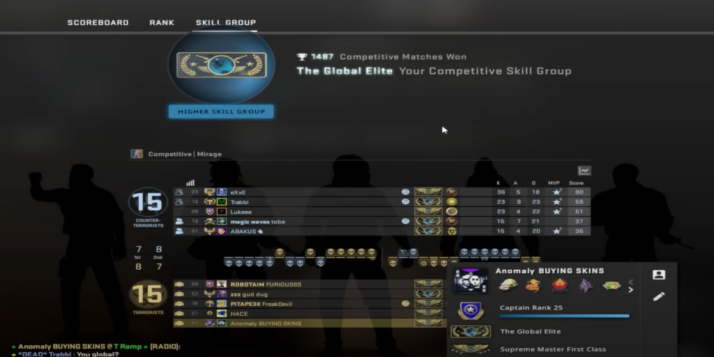 Journey To Global Elite In Counter-Strike: Global Offensive