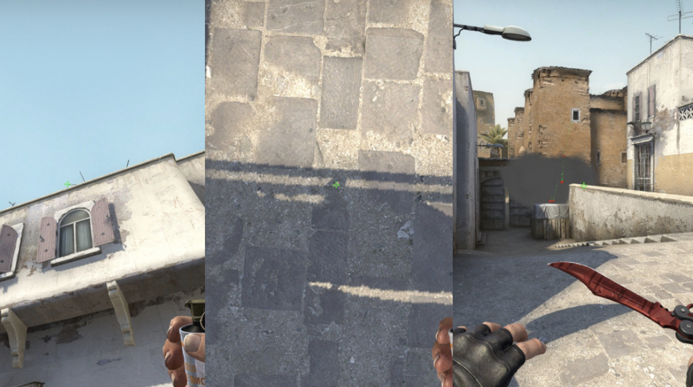 hands with a knife in first person